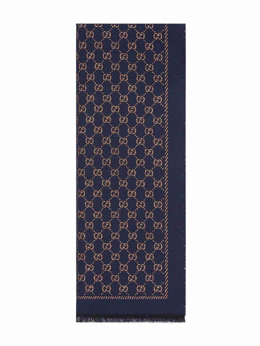 Gucci Metallic GG Wool Scarf - No Tags Never Worn